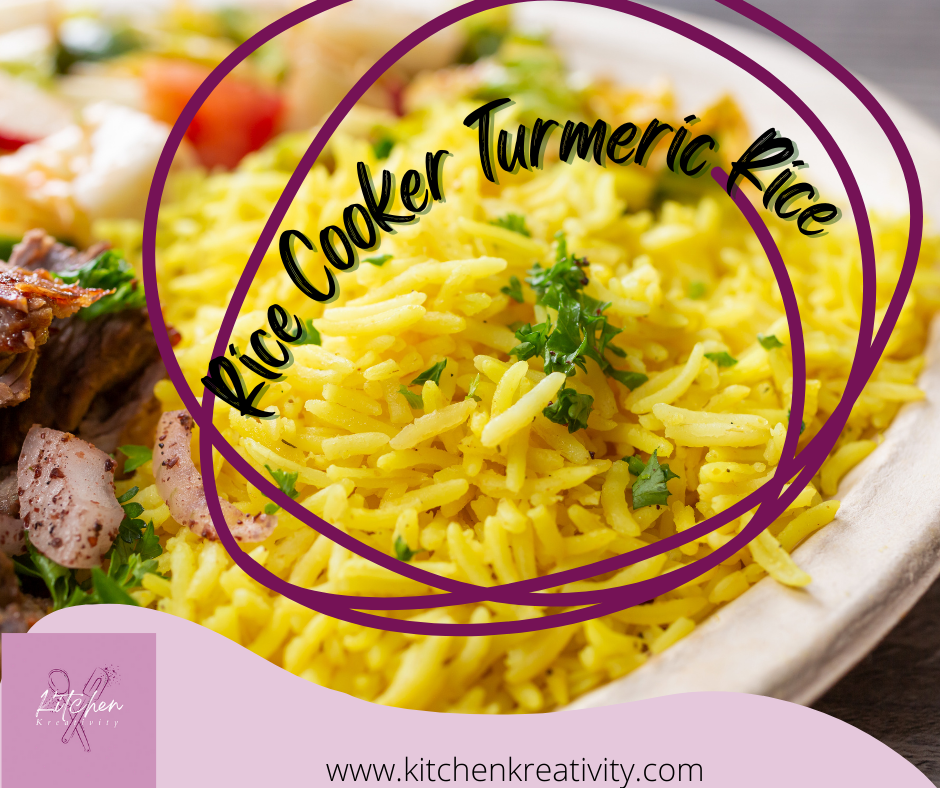 Simple Turmeric Rice in the Rice Cooker - kitchenkreativity